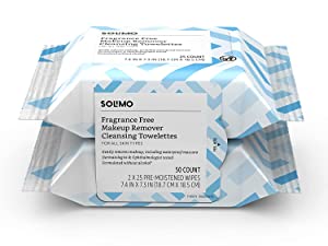 Solimo face wipes makeup remove makeup fragrence free